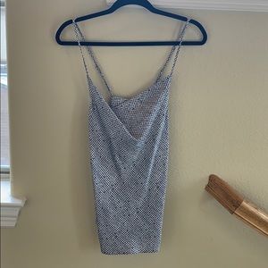 Banana Republic Tammy Texture Cowl Neck Tank Top